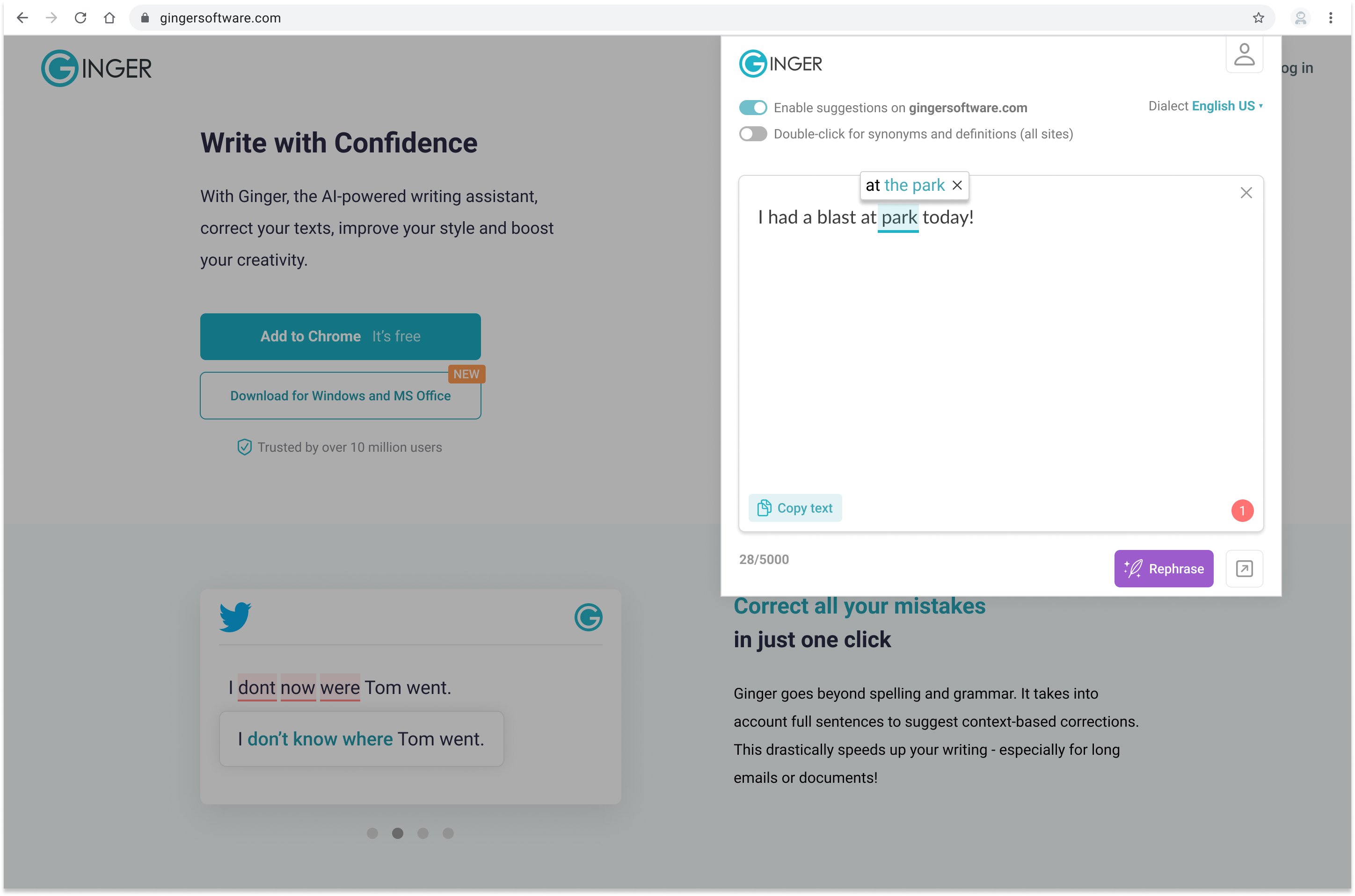 Ginger Article Why use Ginger as your writing companion?